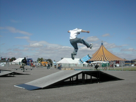 Jumping a big top